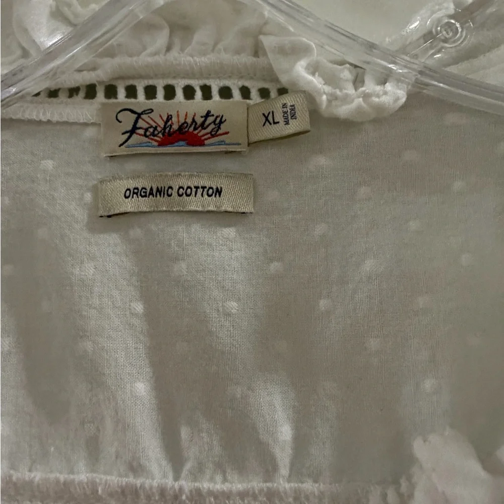 Faherty Willa Ruffled Blouse - Picture 2 of 4